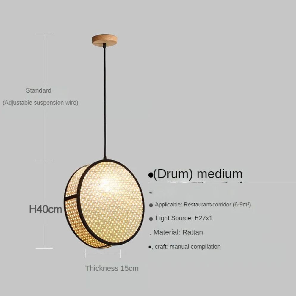 Lanterne Chinoise Suspendue en Tissu Fait à la Main - Lumiine
