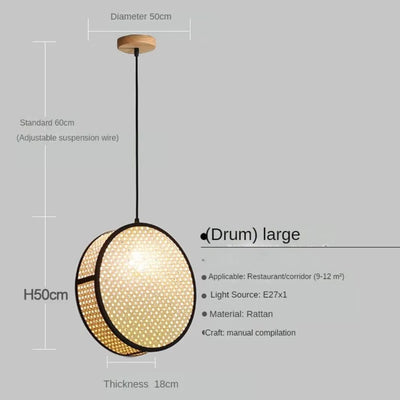 Lanterne Chinoise Suspendue en Tissu Fait à la Main - Lumiine