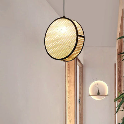 Lanterne Chinoise Suspendue en Tissu Fait à la Main - Lumiine