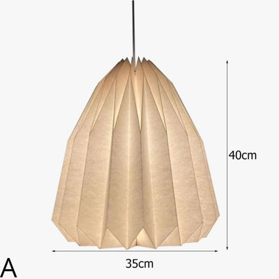 Lanterne Nordique Origami en Papier Pliable Décoration Maison - Lumiine