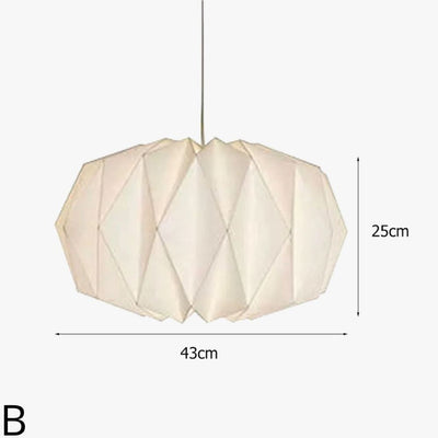 Lanterne Nordique Origami en Papier Pliable Décoration Maison - Lumiine