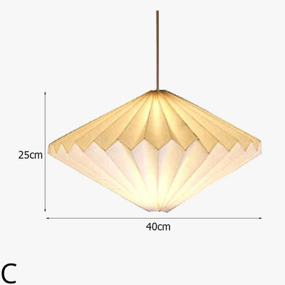 Lanterne Nordique Origami en Papier Pliable Décoration Maison - Lumiine