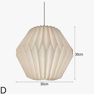 Lanterne Nordique Origami en Papier Pliable Décoration Maison - Lumiine