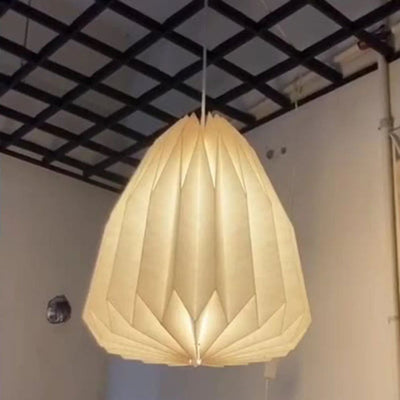 Lanterne Nordique Origami en Papier Pliable Décoration Maison - Lumiine