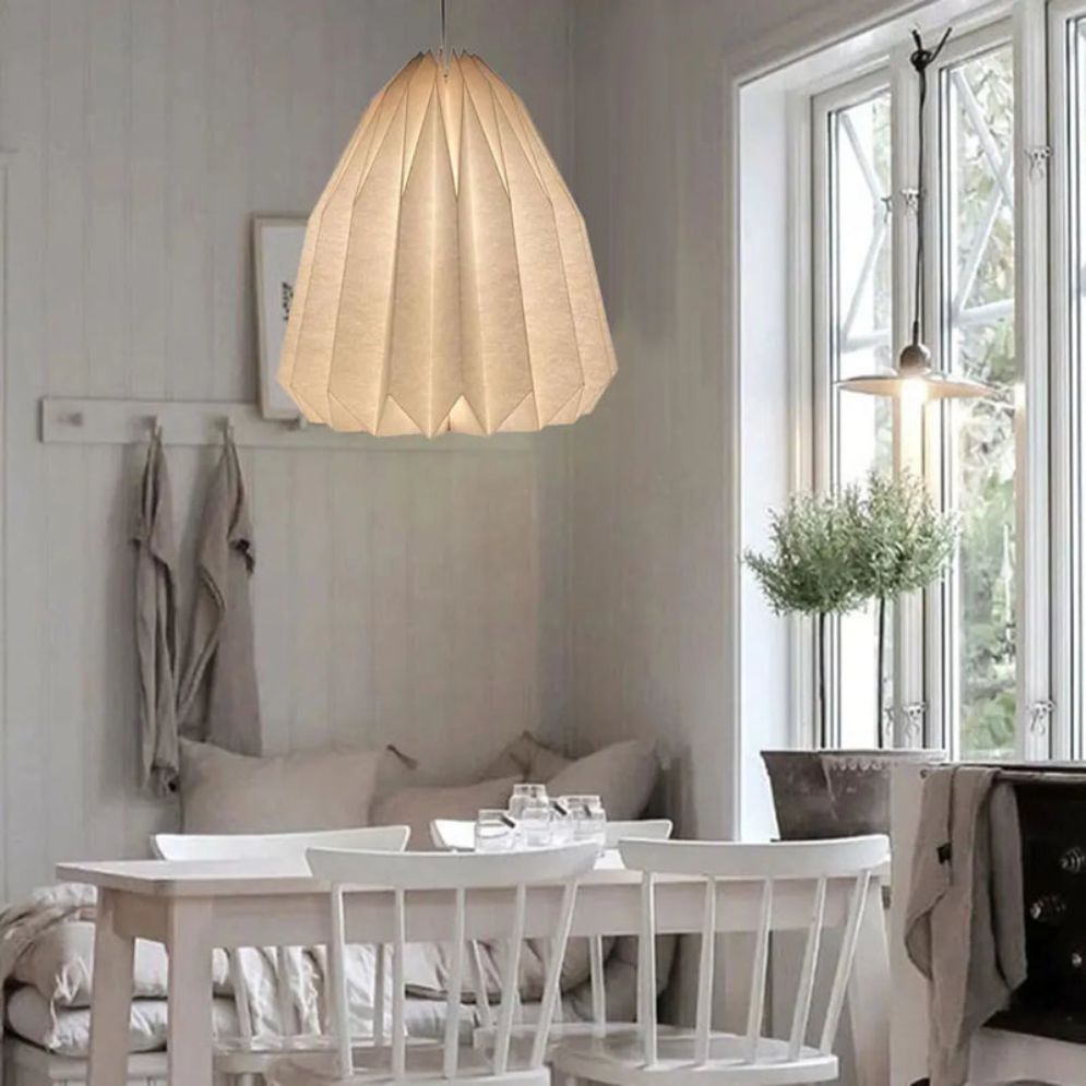 Lanterne Nordique Origami en Papier Pliable Décoration Maison - Lumiine
