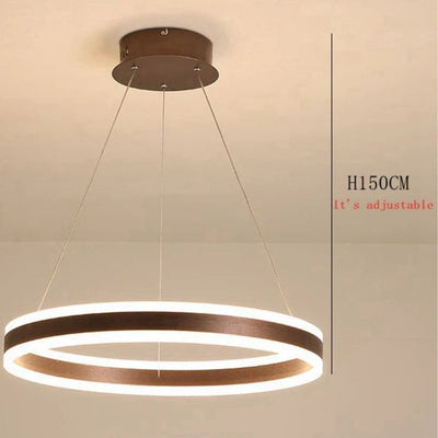 Lustre à Anneau Métallique Dimmable Design - Lumiine