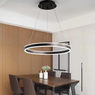 Lustre à Anneau Métallique Dimmable Design - Lumiine