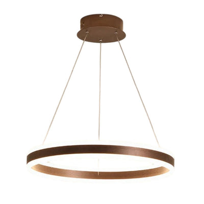 Lustre à Anneau Métallique Dimmable Design - Lumiine