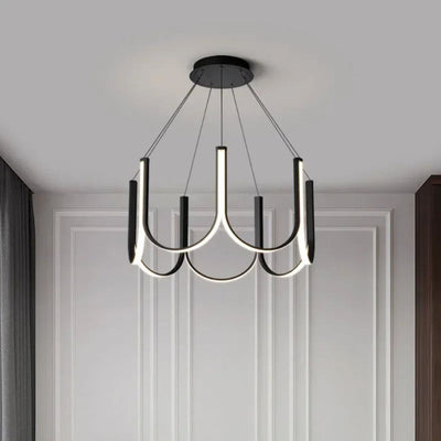 Lustre Arc-en-Ciel de Style Italien en Forme de U - Lumiine