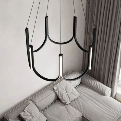 Lustre Arc-en-Ciel de Style Italien en Forme de U - Lumiine
