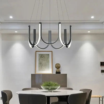 Lustre Arc-en-Ciel de Style Italien en Forme de U - Lumiine