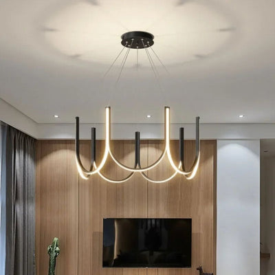 Lustre Arc-en-Ciel de Style Italien en Forme de U - Lumiine