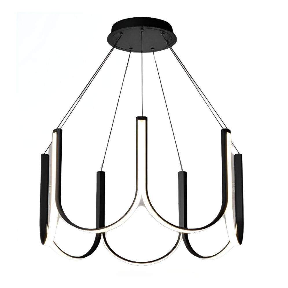 Lustre Arc-en-Ciel de Style Italien en Forme de U - Lumiine