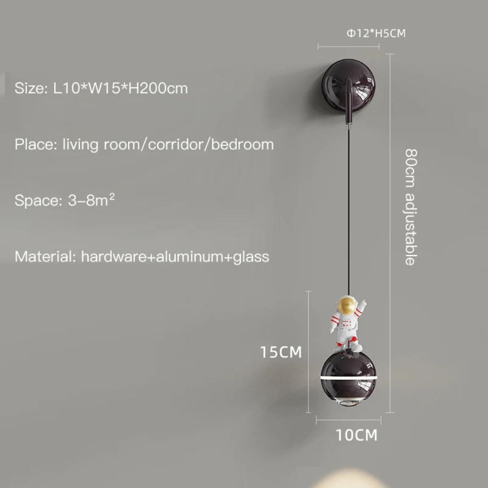Lustre Astronaute Décoration Créative Chambre Enfants - Lumiine