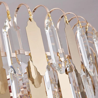 Lustre Baroque Led Doré avec Ampoule en Verre Cristal Rétro - Lumiineb