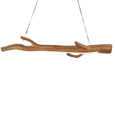Lustre Branche D'arbre en Bois et Led Villa - Lumiine
