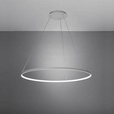 Lustre Cercle LED Noir ou Blanc 80 cm - Lumiine