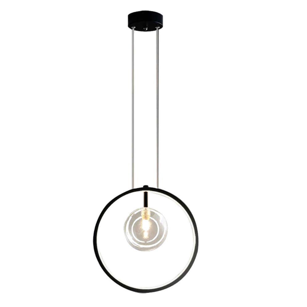 Lustre Luxe Bulles Longue Éclairage Led en Verre Transparent - Lumiine