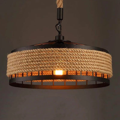 Lustre Restaurant Américain Minimaliste Rétro Créatif Métal - Lumiine
