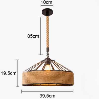 Lustre Restaurant Américain Minimaliste Rétro Créatif Métal - Lumiine