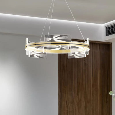 Lustre Design à LED Branches en Métal et Lampes en Verre Lindsey - Lumiine