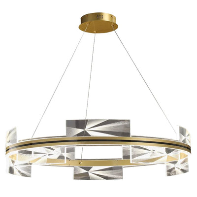 Lustre Design à LED Branches en Métal et Lampes en Verre Lindsey - Lumiine