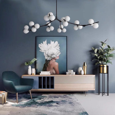 Lustre Design Branches à Leds Créatives - Lumiine
