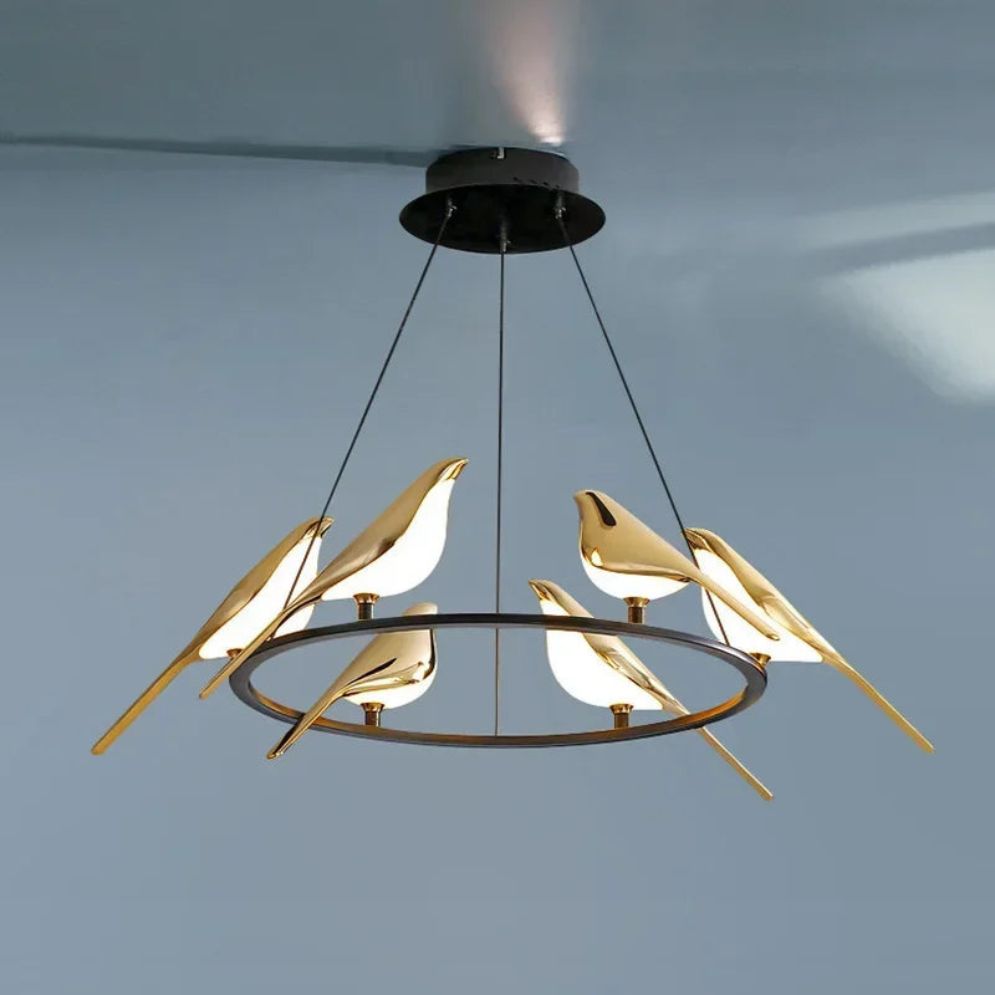 Lustre Design Forme D’oiseau Décoration Intérieure Moderne - Lumiine