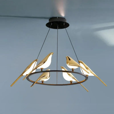 Lustre Design Forme D’oiseau Décoration Intérieure Moderne - Lumiine