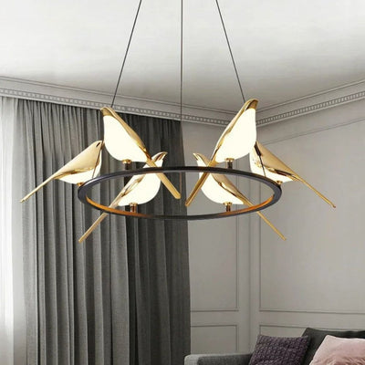 Lustre Design Forme D’oiseau Décoration Intérieure Moderne - Lumiine