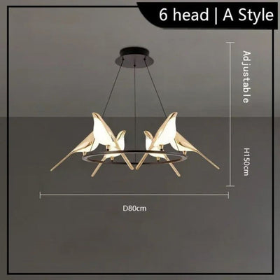 Lustre Design Forme D’oiseau Décoration Intérieure Moderne - Lumiine
