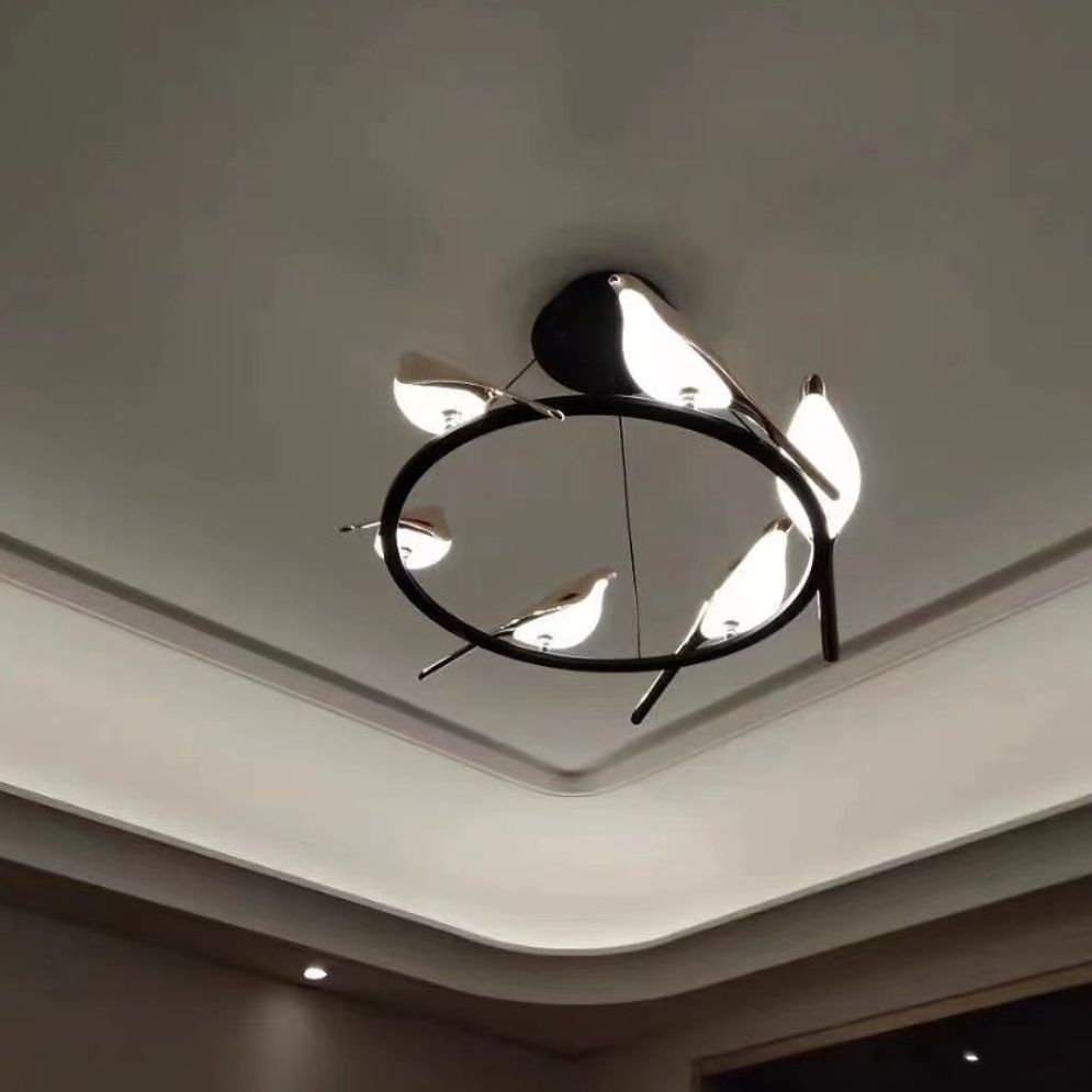 Lustre Design Forme D’oiseau Décoration Intérieure Moderne - Lumiine