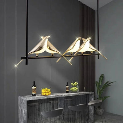 Lustre Design Forme D’oiseau Décoration Intérieure Moderne - Lumiine