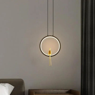 Lustre Design et Minimaliste Doré et Formes Circulaires Zev - Lumiine