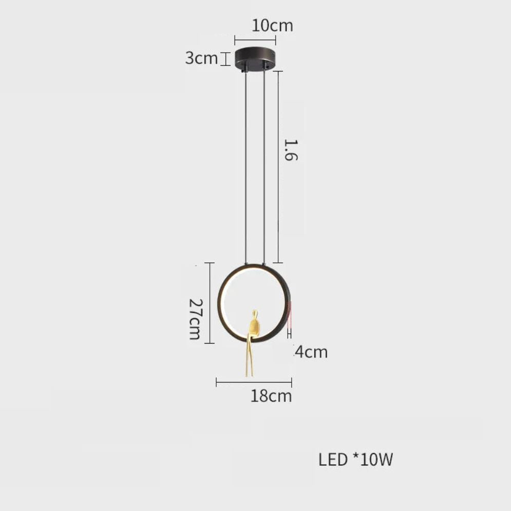 Lustre Design et Minimaliste Doré et Formes Circulaires Zev