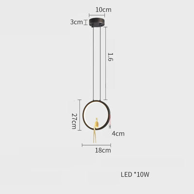 Lustre Design et Minimaliste Doré et Formes Circulaires Zev