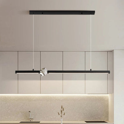 Lustre Design à Led Doré avec Boule en Cristal Luxury - Lumiine