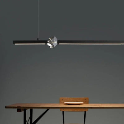 Lustre Design à Led Doré avec Boule en Cristal Luxury - Lumiine
