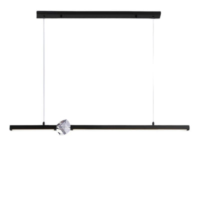 Lustre Design à Led Doré avec Boule en Cristal Luxury - Lumiine