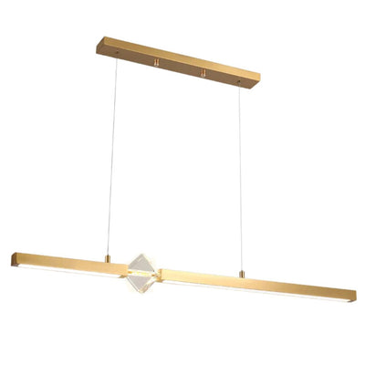 Lustre Design à Led Doré avec Boule en Cristal Luxury - Lumiine