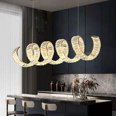 Lustre Design Led en Spirale Suspendu Acrylic - Lumiine