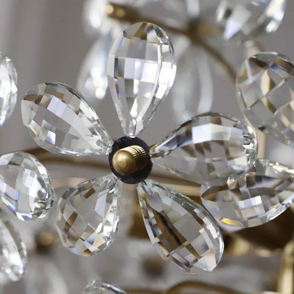 Lustre Design Led en Verre Cristal Style Rétro