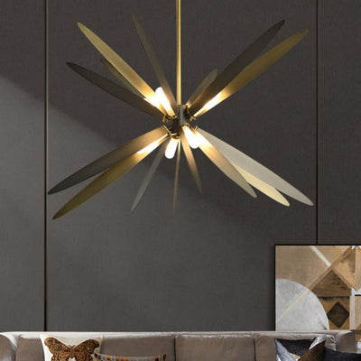 Lustre Design Led avec Baguettes Métalliques Lucian