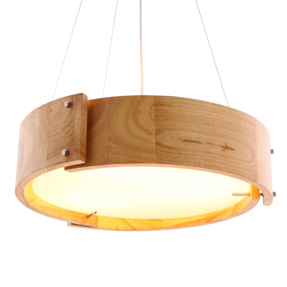 Lustre en Bois à LED Ajustable Wooden
