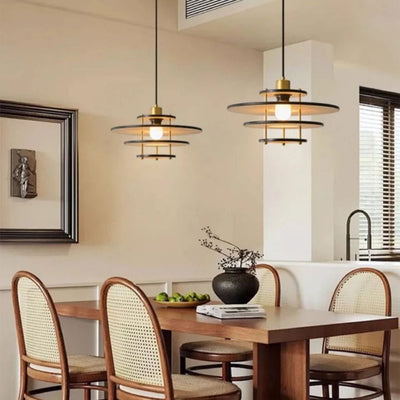 Lustre en Bois Éclairage Suspendu Style Moderne Minimaliste - Lumiine