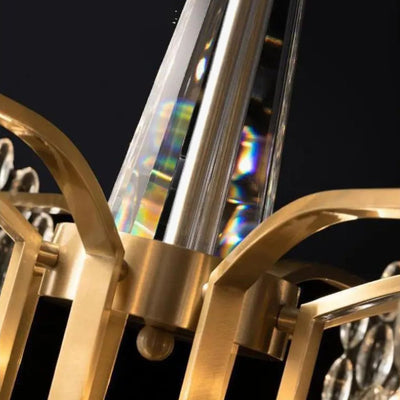 Lustre en Cristal Design Italien pour Décoration Intérieure Élégante - Lumiine