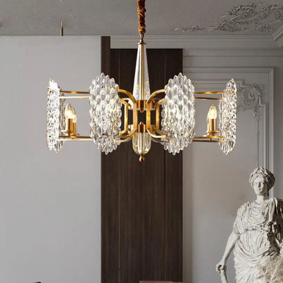 Lustre en Cristal Design Italien pour Décoration Intérieure Élégante - Lumiine
