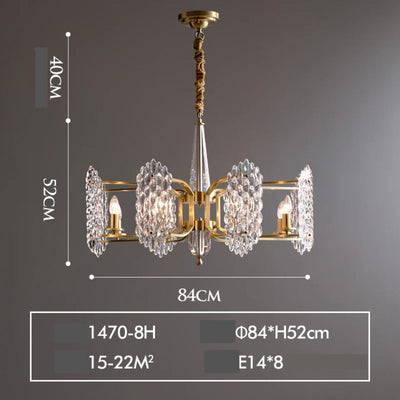Lustre en Cristal Design Italien pour Décoration Intérieure Élégante - Lumiine