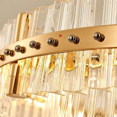 Lustre en Cristal Style Européen Led pour Villa Duplex - Lumiine
