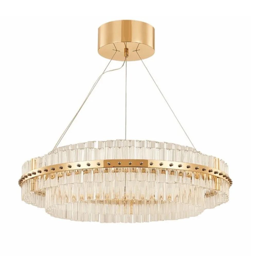 Lustre en Cristal Style Européen Led pour Villa Duplex - Lumiine